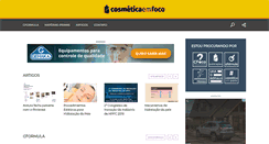 Desktop Screenshot of cosmeticaemfoco.com.br