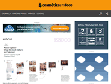 Tablet Screenshot of cosmeticaemfoco.com.br